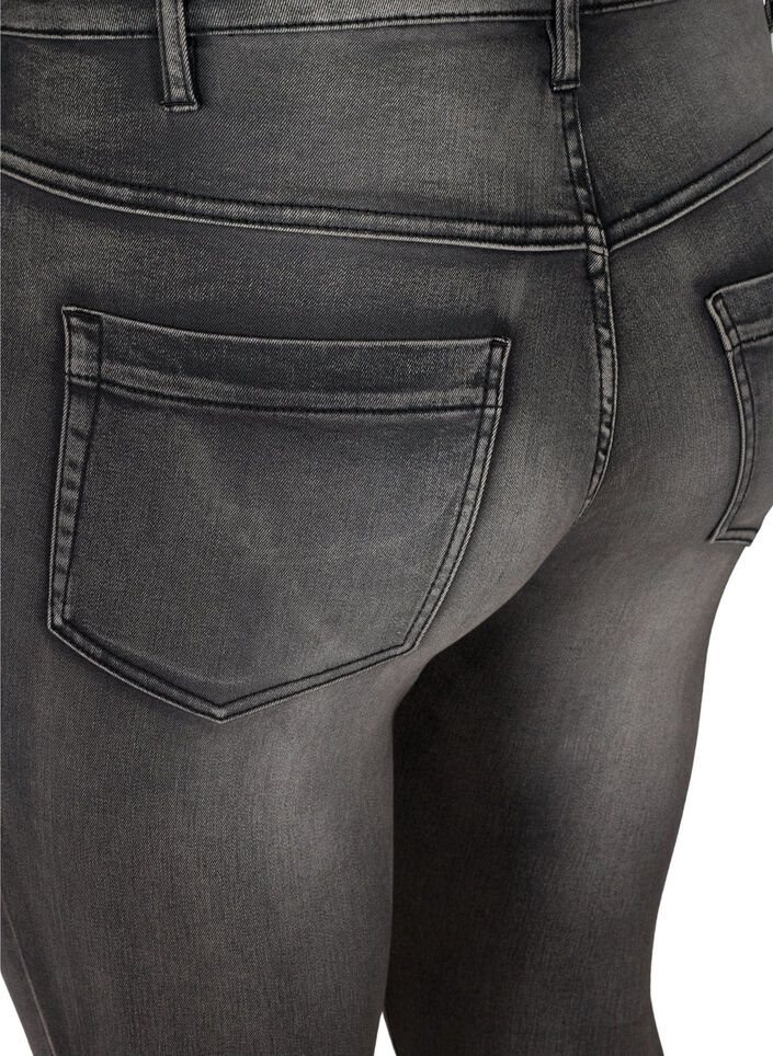 Jean Amy super slim &agrave; taille haute, Dark Grey Denim, Packshot image number 3