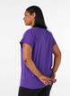 T-shirt de sport couleur unie, Violet, Model image number 2