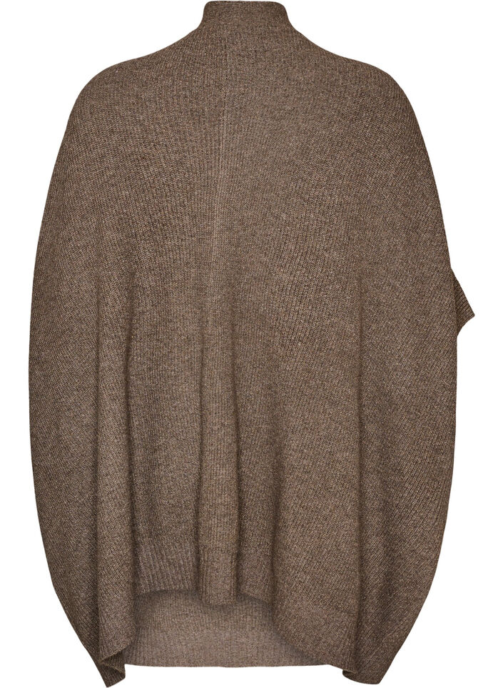 Cardigan ouvert sur le devant &agrave; manches larges, Marron, Packshot image number 1