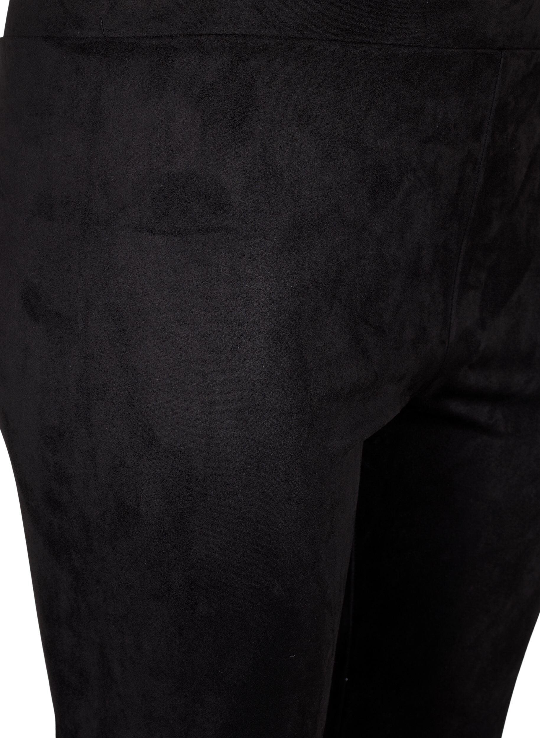 Zizzi Leggings en imitation daim, Black, Packshot image number 2