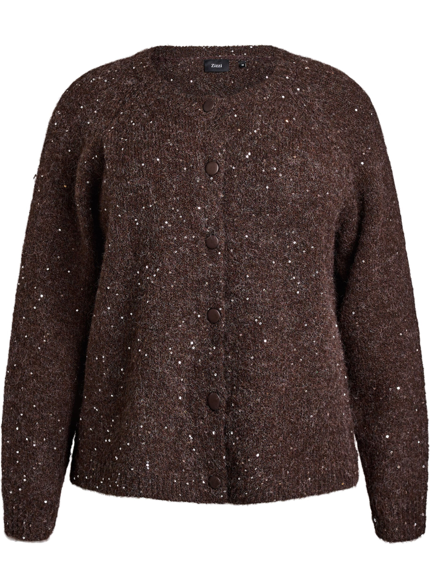 Cardigan en maille avec sequins