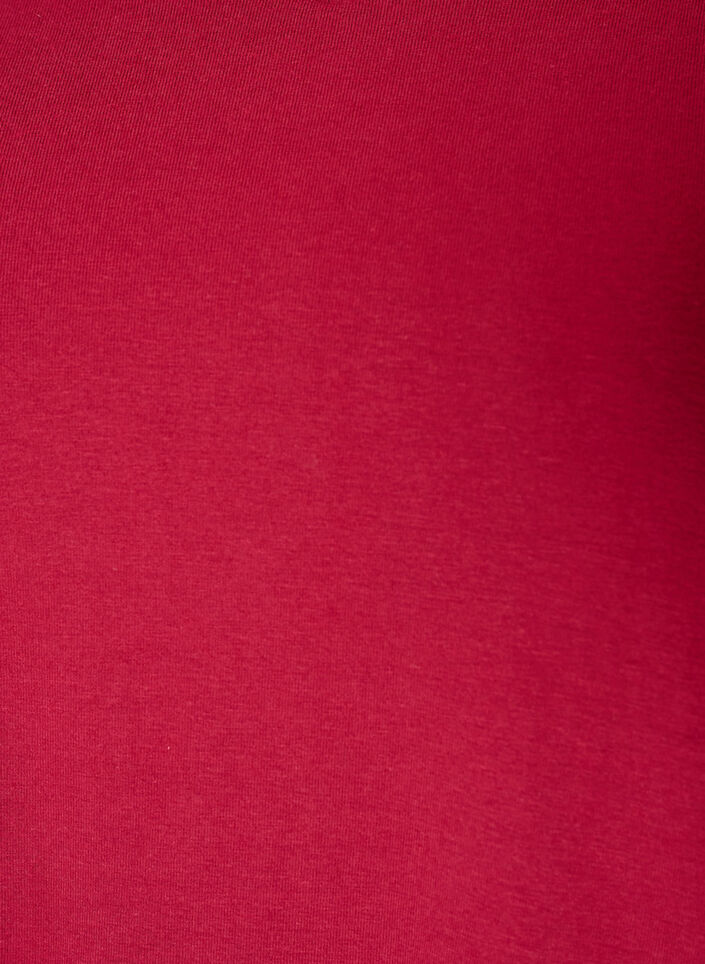 T-shirt en coton uni basique, Bordeaux, Packshot image number 2