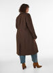 Manteau en m&eacute;lange de laine avec revers et boutons, Marron, Model image number 2