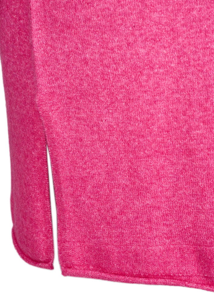 Robe en tricot avec des fentes, Raspberry Rose Mel., Packshot image number 4