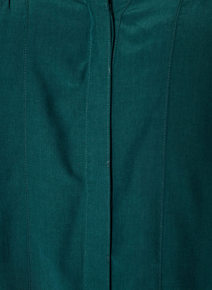 Blouse avec col &agrave; volants et fronces, Vert fonc&eacute;, Packshot image number 2