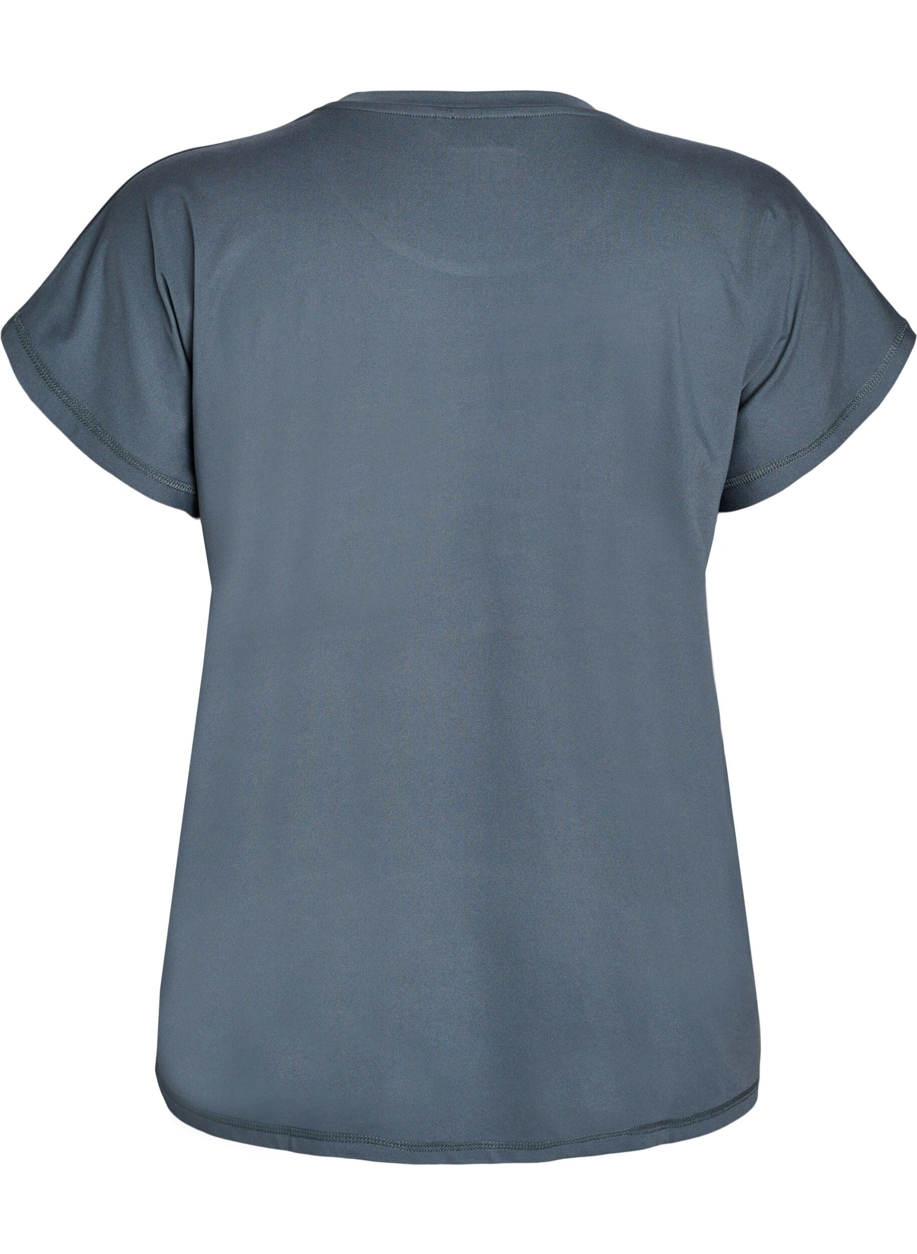 Zizzi T-shirt de sport couleur unie, Vert fonc&eacute;, Packshot image number 1