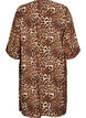 Kimono en viscose avec manches 3/4, Marron, Packshot image number 1