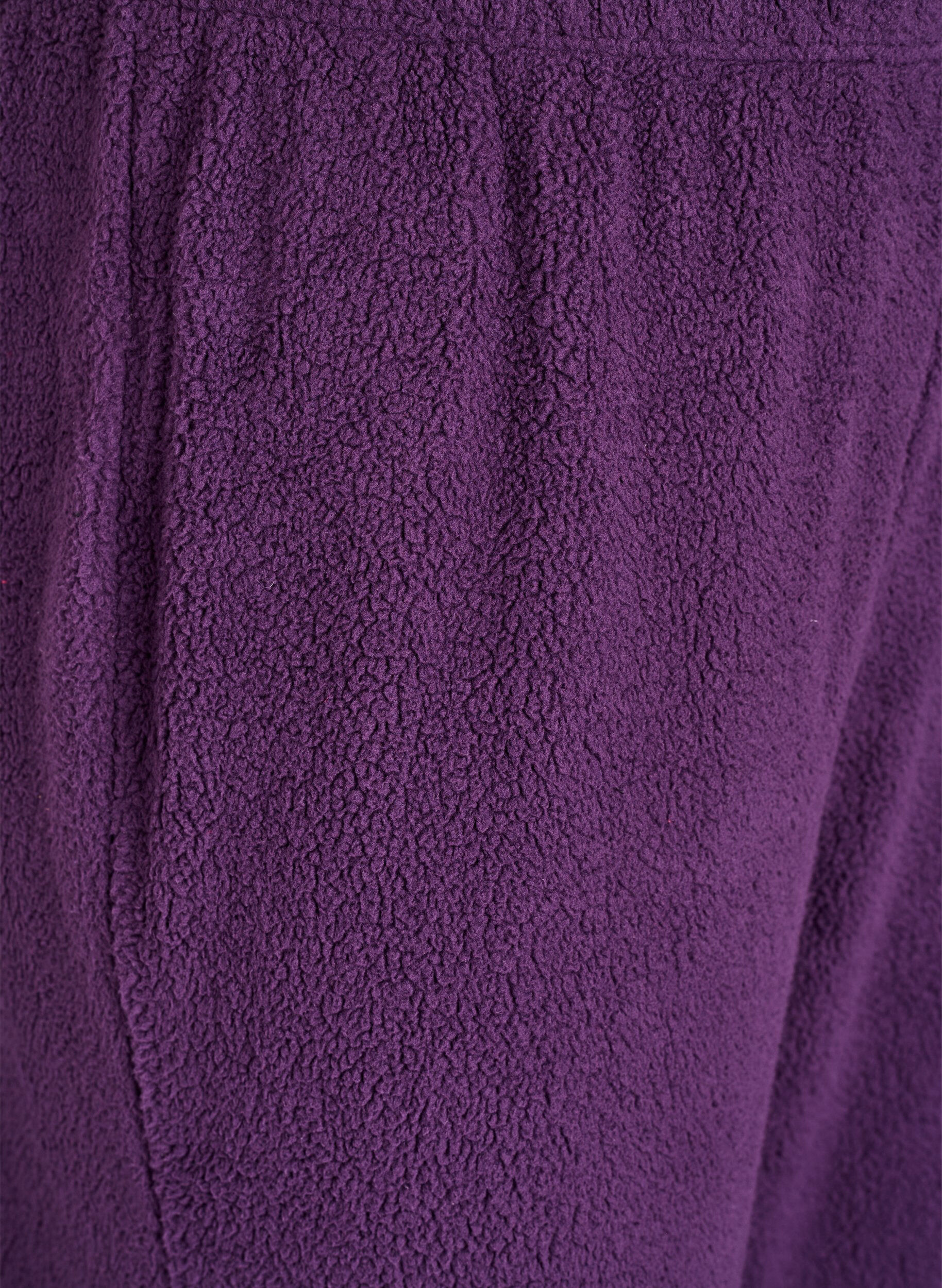 Zizzi Pantalon taille haute en polaire nounours, Violet, Packshot image number 2