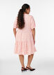 Robe courte &agrave; coupe &eacute;vas&eacute;e, Rose, Model image number 2