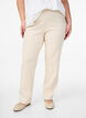 Pantalon extensible en viscose, Beige, Model image number 2