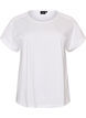 T-shirt en coton avec d&eacute;tails au crochet, Blanc, Packshot image number 0