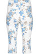 Pantacourt Amy taille haute avec imprimé floral, White B.AOP, Packshot image number 1