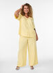Pantalon ample avec ceinture &eacute;lastique et poches, Jaune clair, Model image number 0