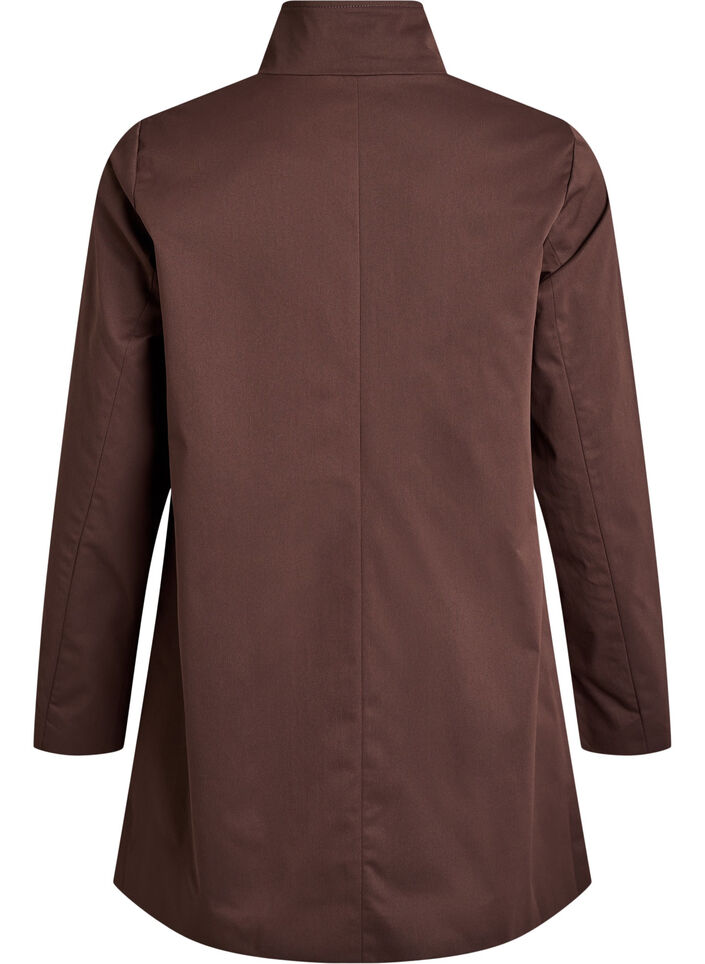 Veste de printemps hydrofuge avec coupe en A, Marron, Packshot image number 1