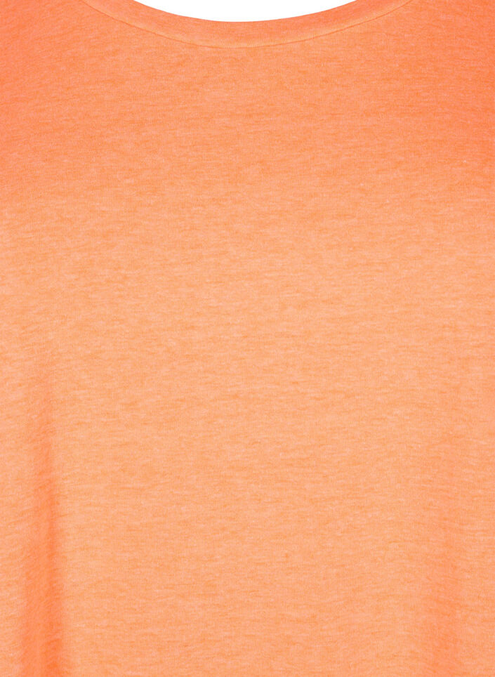 T-shirt en coton n&eacute;on, Corail, Packshot image number 2