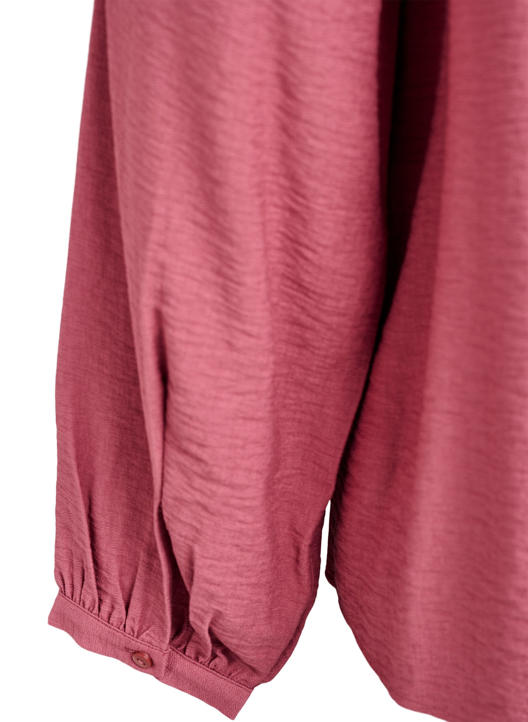 Zizzi Blouse en viscose &agrave; manches longues, Rose, Packshot image number 3