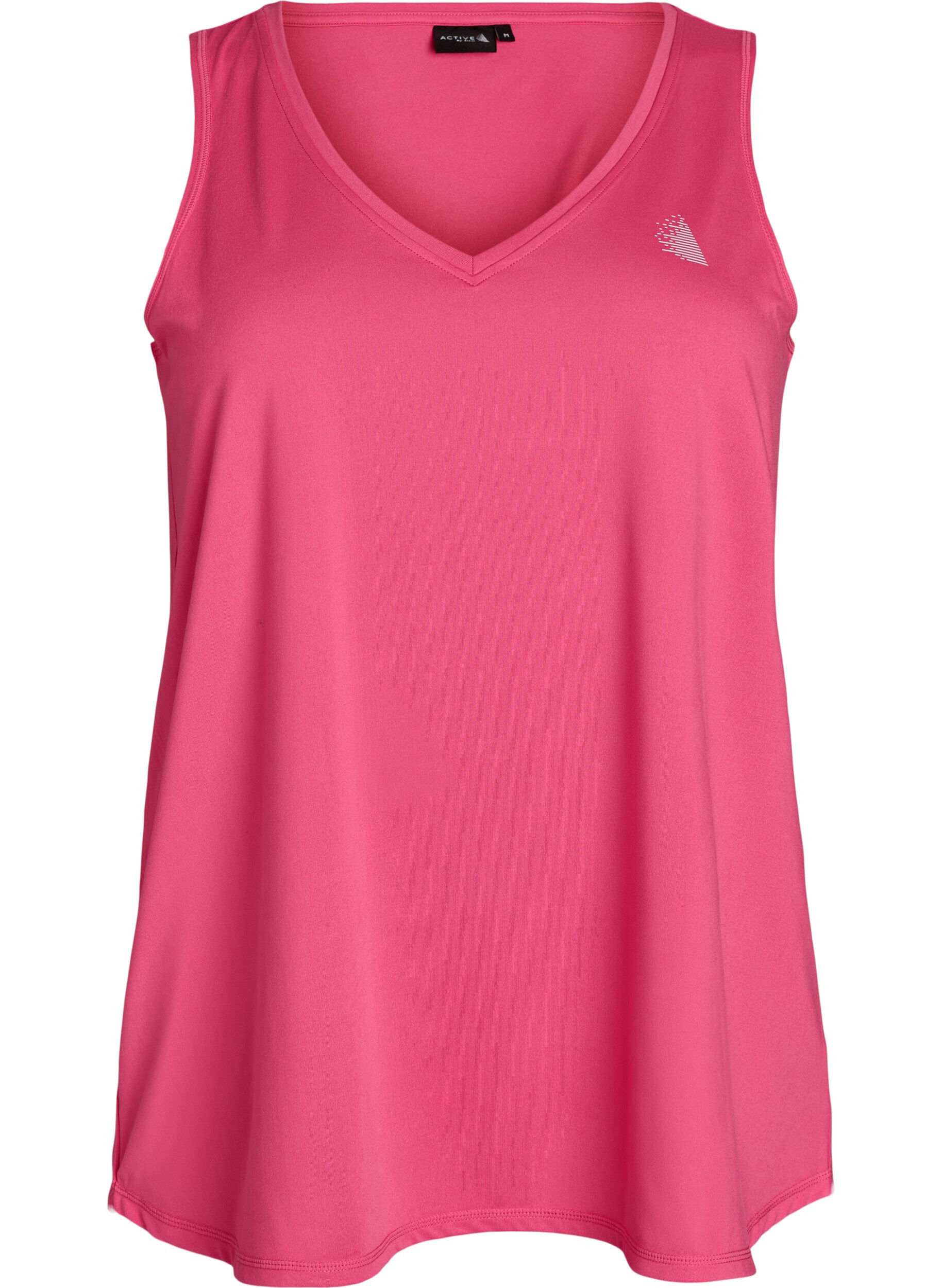 Zizzi Sports top with V-neck, Rose, Packshot image number 0