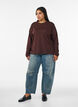T-shirt Basic &agrave; manches longues, Marron, Model image number 1