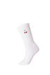 Chaussettes en coton &agrave; motifs, Blanc, Packshot image number 0