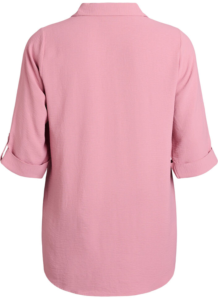 FLASH - Chemise avec poches poitrine et manches 3/4, Rose, Packshot image number 1