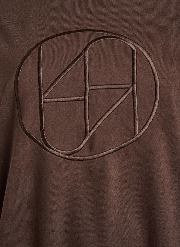 Sweatshirt avec motif, Marron, Packshot image number 2