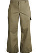 Pantalon cargo large taille haute, Vert, Packshot image number 0