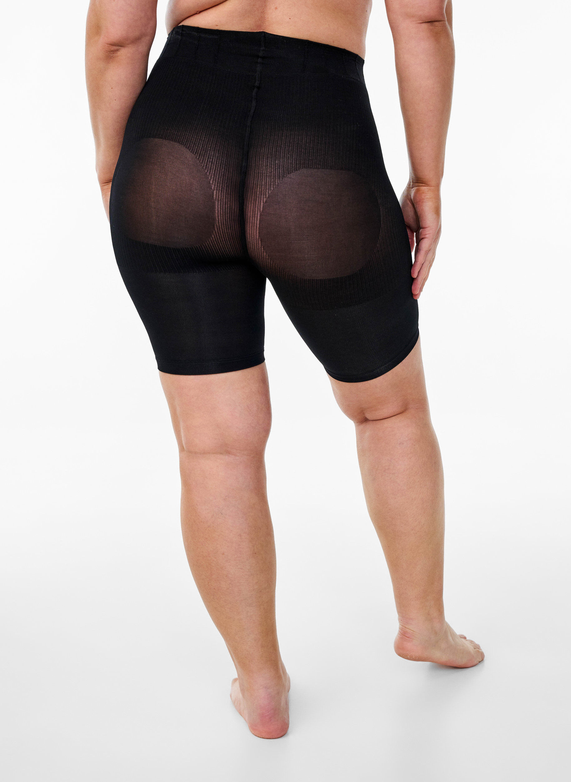 ZizziLot de 2 shortys push-up 60 deniers avec effet sculptant, Noir, Model image number 1
