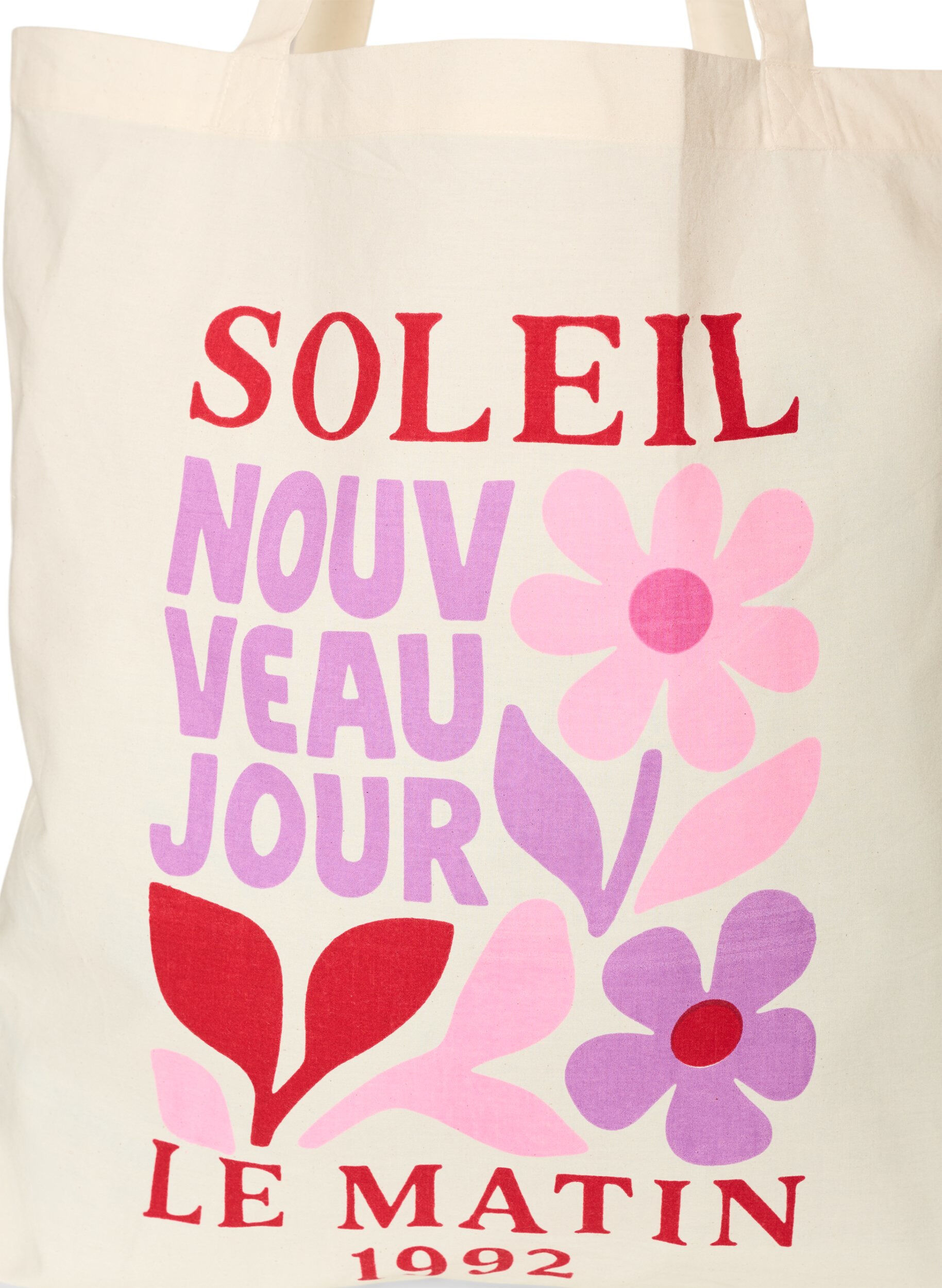 ZizziTote bag imprim&eacute;, Rouge, Packshot image number 2