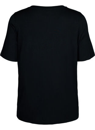 T-shirt de nuit à manches courtes en viscose, Black Coffee, Packshot image number 1