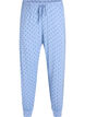 Pantalon de nuit taille haute en modal, Bleu, Packshot image number 0