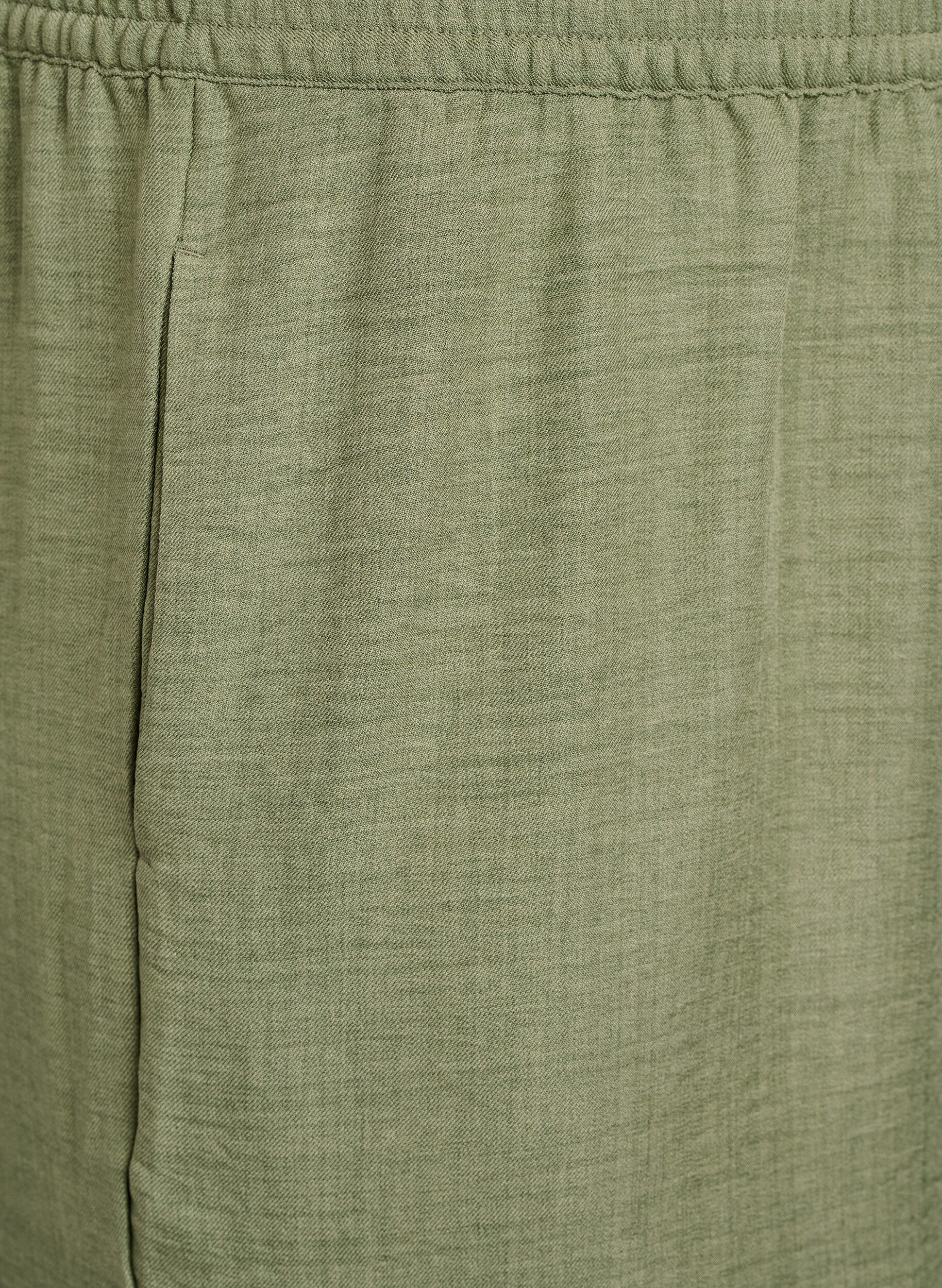 ZizziPantalon ample avec ceinture &eacute;lastique et poches, Vert, Packshot image number 2