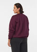 Sweat-shirt avec imprim&eacute; texte, Bordeaux, Model image number 2