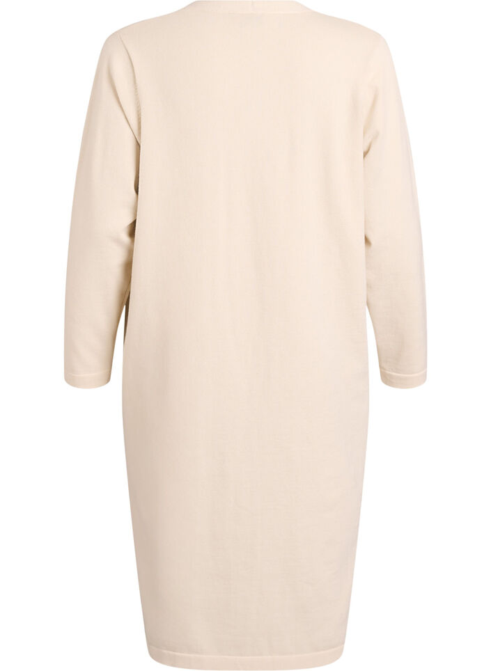 Cardigan long ouvert avec poches, Beige, Packshot image number 1