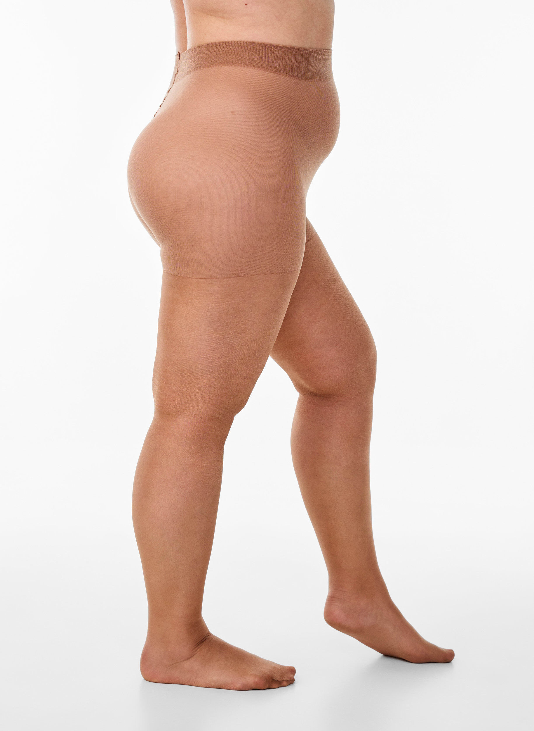 Zizzi Collants brillants effet bronz&eacute; 30&nbsp;deniers, Beige, Packshot image number 0