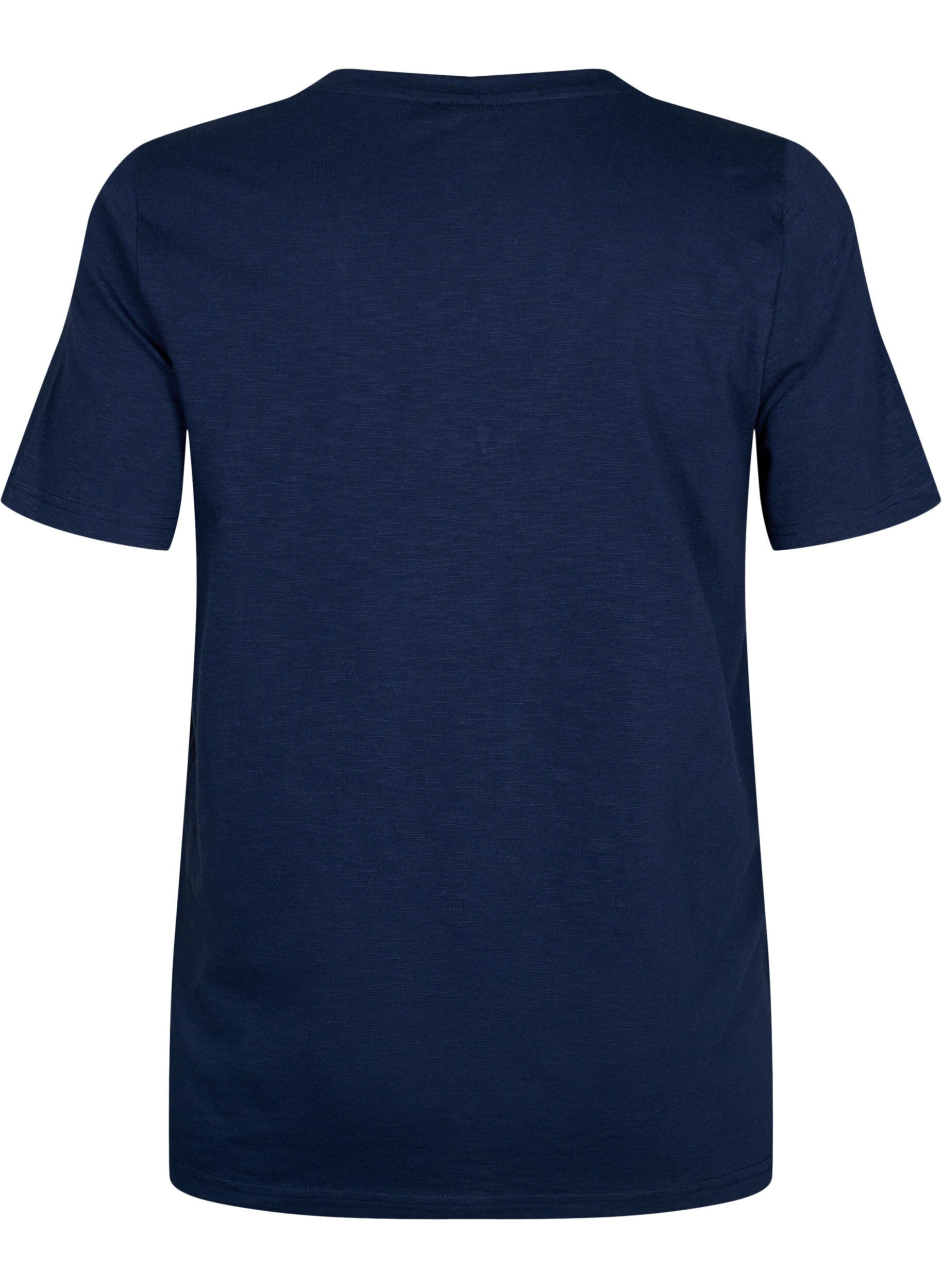 ZizziT-shirt basique &agrave; manches courtes et col en V, Bleu, Packshot image number 1