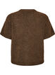 Cardigan en maille avec manches courtes, Marron, Packshot image number 1