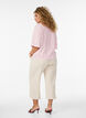 Pantalon ample avec longueur 7/8, Beige, Model image number 1