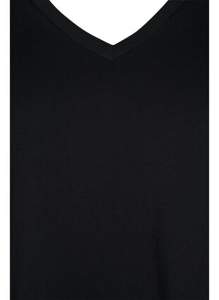 T-shirt basiques 2-pack en coton, Black/Black, Packshot image number 2