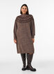 Robe en maille avec motif jacquard, Marron, Model image number 0