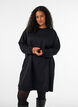 Robe sweat ample avec des poches, Noir, Model image number 0