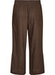 Pantalon large en lin et viscose, Marron, Packshot image number 1