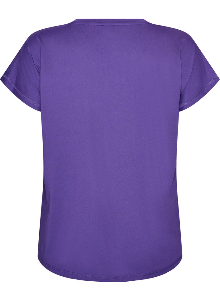 T-shirt de sport couleur unie, Violet, Packshot image number 1