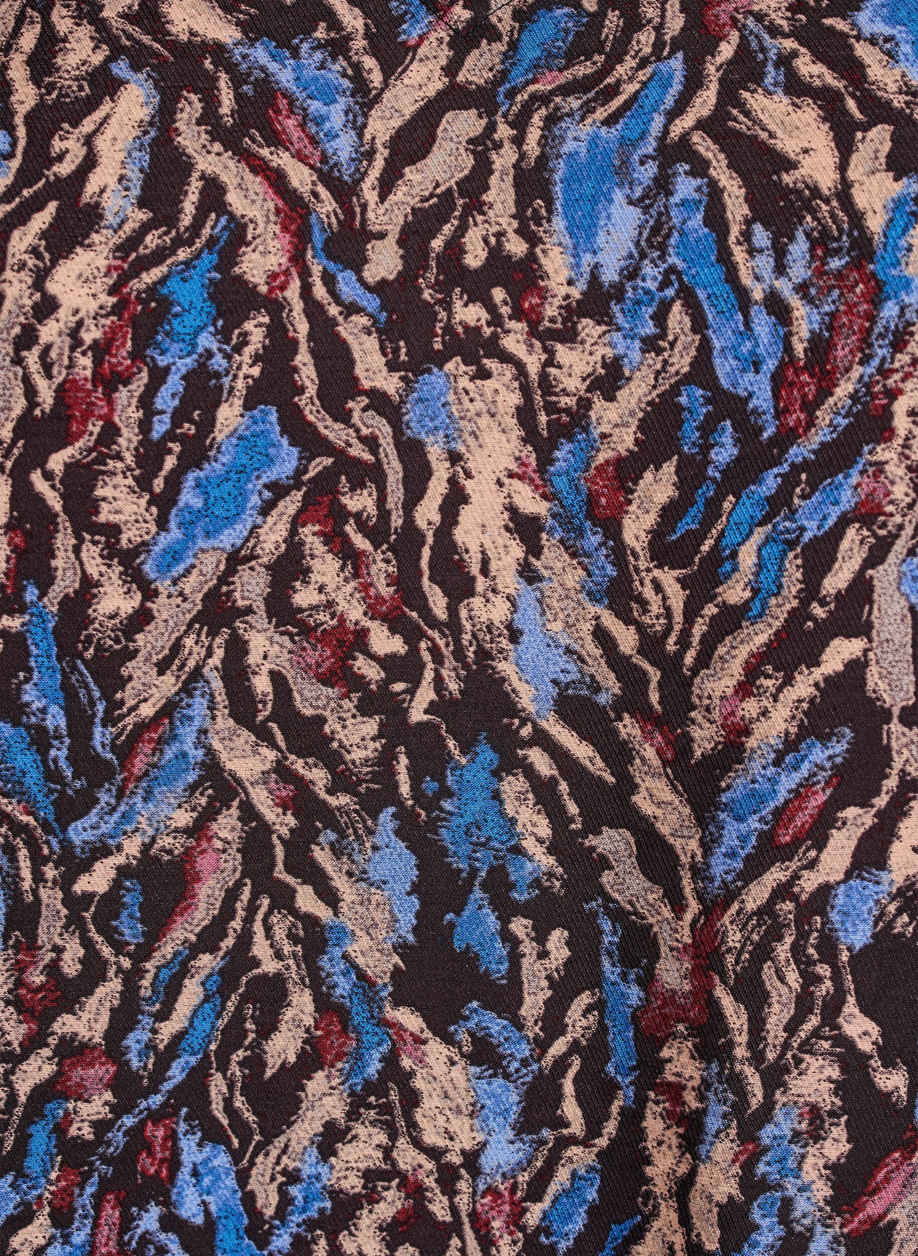 Zizzi Blouse avec col en V et manches 3/4, Bleu, Packshot image number 2