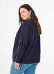 Sweat-shirt &agrave; col ras du cou, Bleu, Model image number 2