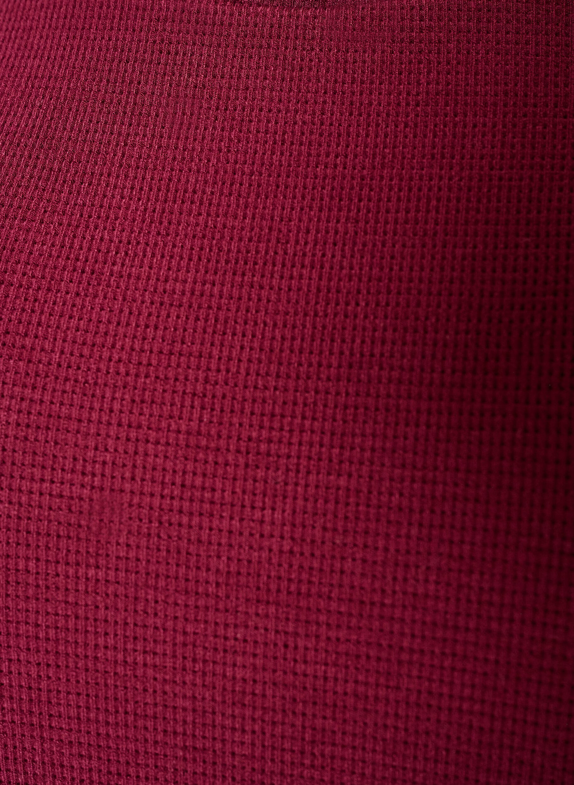 ZizziBlouse textur&eacute;e &agrave; manches coude, Bordeaux, Packshot image number 2