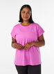 T-shirt de sport couleur unie, Violet, Model image number 0