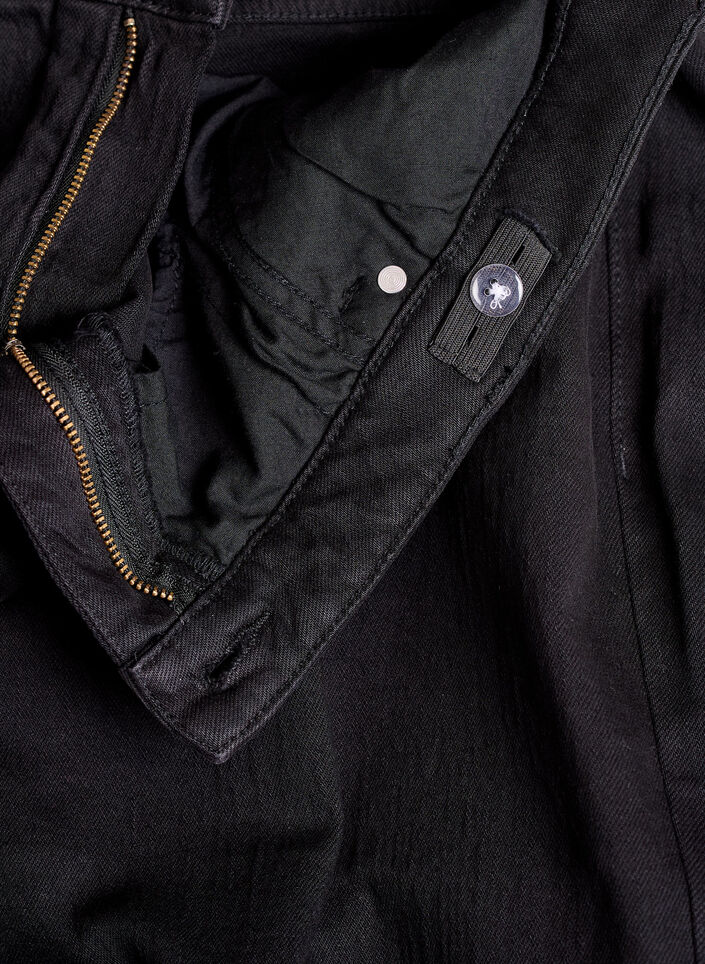 Jean &agrave; jambe large et taille haute, Noir, Packshot image number 3
