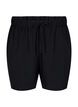 Short avec poches et ceinture &eacute;lastique, Noir, Packshot image number 0