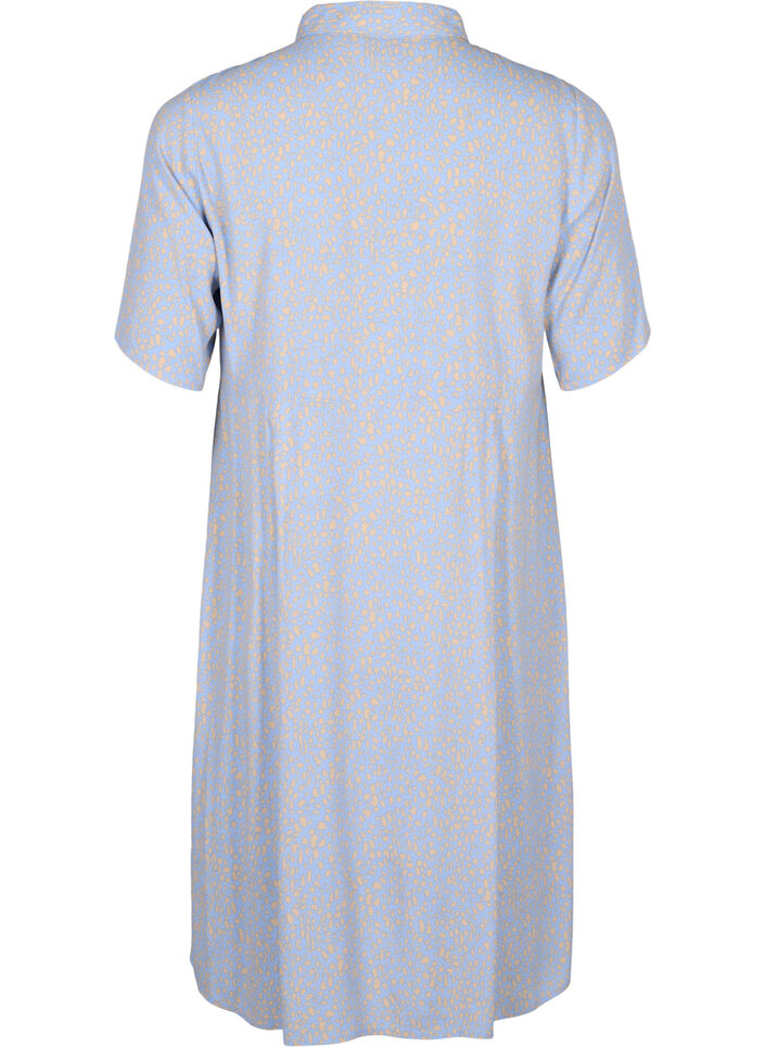 Robe chemise en viscose avec imprimé, Small Dot AOP, Packshot image number 1