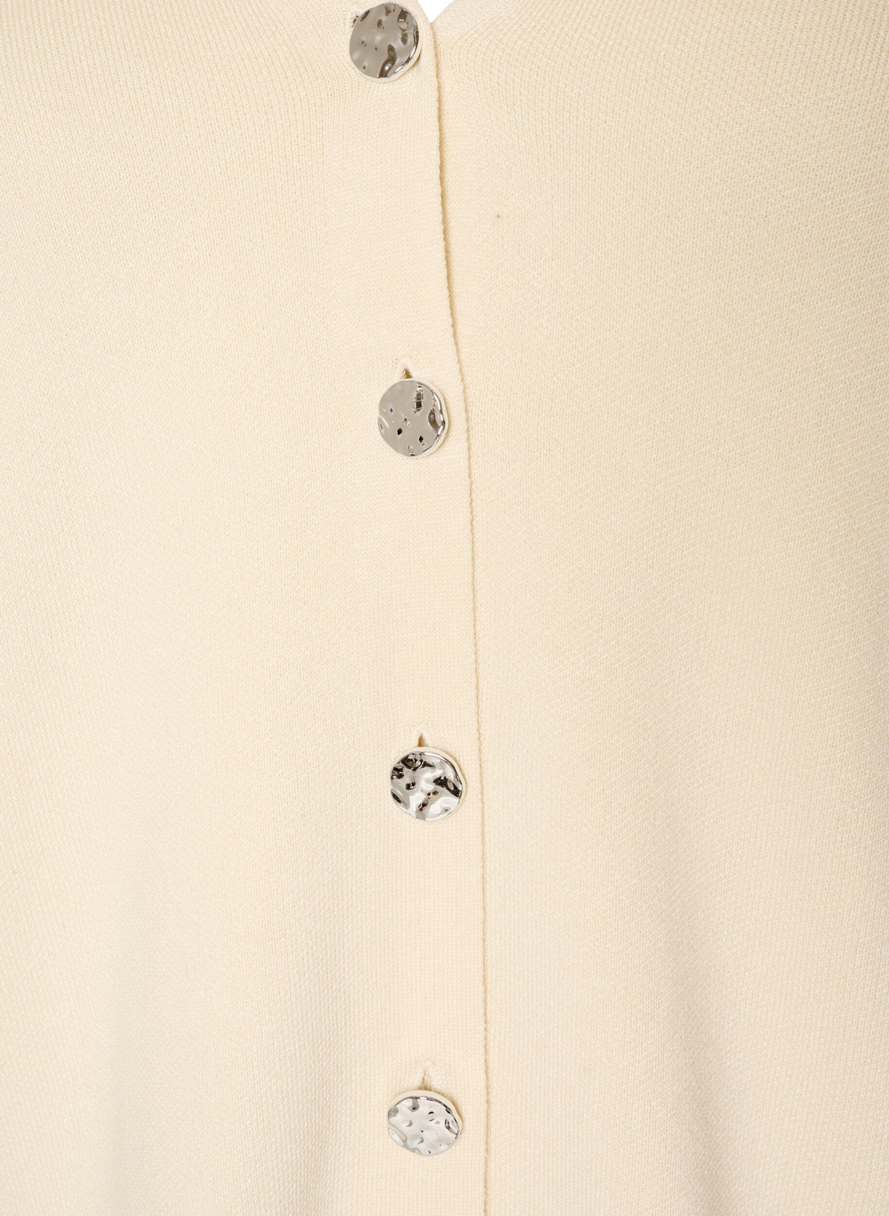 ZizziCardigan en maille fine avec boutons d&eacute;coratifs, Vanille, Packshot image number 2